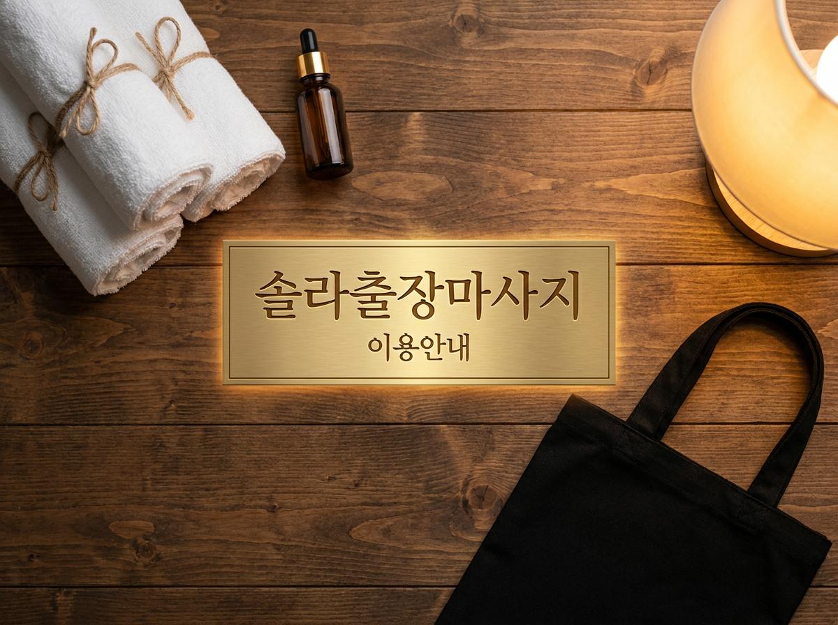 솔라출장마사지 관리사가 방문 준비물을 챙기는 모습